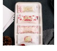 200 unids/lote bolsa de embalaje de dulces elementos chinos hechos a mano helado romántico suave turrón azúcar envoltorio suministros para fiestas paquete de flores-1,4x9,5 cm