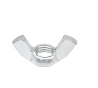 200 unids/lote tuercas de mariposa M3 M4 M5 M6 M8 M10 tuerca chapada en Zinc apriete manual Para Bricolaje(M3)
