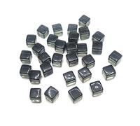 200 Unids/Set Seis Lados Dados Acrílicos Esquina Cuadrada Juego De Transparente En Grabado Juguete Educativo Colorido