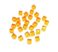 200 Unids/Set Seis Lados Dados Acrílicos Esquina Cuadrada Juego De Transparente En Grabado Juguete Educativo Colorido