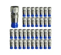 200 Unids Totalmente de Cobre Impermeable 75-5 RG6 Extruido F- Cable de TV Británico 24 Conector Universal Blindado A