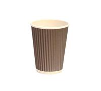 200 vasos de cartón de 350 ml para capuchino, chocolate, café o bebidas calientes de papel Paper Cup Coffee and Hot Drinks
