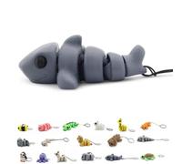 200 Worlds Llavero Tiburon Articulado en Movimiento. Llaveros Originales Hombre. Muñecos Animales. Merchandising Tiburon. Keychain Baby Shark. Llavero Mochila. Porta Chaves Homem. Fidget Toy