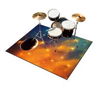 200 x 170 cm Alfombras de Tambor Alfombra Bateria Electronica Alfombra para Bateria Acustica Alfombras de Batería Kit Profesional de Batería de Jazz Electrónico Alfombrilla de Protección del Suelo