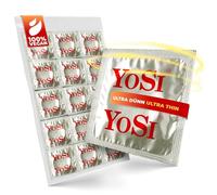 200 YOSI Condones - Ultra Thin - Condones extra finos | Para una sensación natural - 53 mm de ancho - condones extrafinos para una sensación intensa al hacer el amor juntos