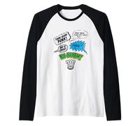 2000 AD Judge Dredd Retro Comic Citas Camiseta Manga Raglan