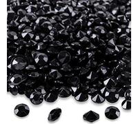 2000 Black Diamond Table Confetti Wedding Bridal Shower Party Decorations 1 Carat 6.5mm Black by Perfectly Presented Online