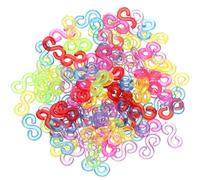 2000 Clips Transparentes Coloridos En Forma De S, Hebillas De Banda Elástica En Forma De S, Accesorios De Pulsera Trenzada Diy, Conectores De Pulsera Trenzados, Accesorios De Joyería Trenzados