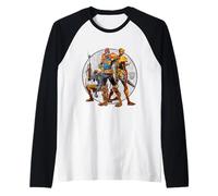 2000 d.C., Juez cómico, Dredd, Rogue Trooper, estroncio, Perro Retro Camiseta Manga Raglan