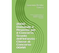2000 Domande e Risposte per il Concorso Scuola dell’Infanzia - Classe di Concorso 00AA: Paniere Completo di Quiz su Pedagogia, Psicologia, Didattica e Normativa Scolastica