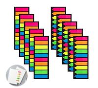 2000 marcadores de página autoadhesivos, 5 colores, notas adhesivas, tiras adhesivas, pestañas con forma de flecha, autoadhesivos, se pueden escribir y reposicionar para leer, escribir, oficina, escue