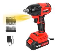 2000 Nm 1/2" atornillador de impacto inalámbrico, taladro/atornillador, trinquete, controlador y batería