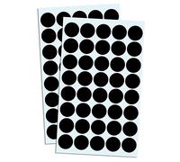 2000 Piezas, 20mm Gomets Colores Surtidos Pegatinas Adhesivos - Negro