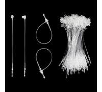 2000 piezas de cierre de plástico para colgar etiquetas de cierre a presión blanco para tienda minorista accesorios pines de precio (3 pulgadas)