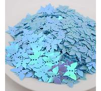 2000 piezas de confeti de PVC con purpurina de mariposa azul para compromiso, boda, despedida de soltera, cumpleaños, fiestas de San Valentín