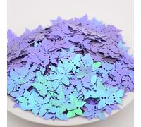 2000 piezas de confeti de PVC con purpurina de mariposa púrpura para compromiso, boda, despedida de soltera, cumpleaños, San Valentín, fiestas
