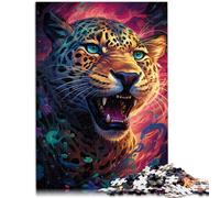 2000 piezas de sierras de calar para adultos, juego desafiante de leopardo de 27.55 x 39.37 pulgadas, es ideal como regalo para toda la familia y adolescentes a partir de 14 años