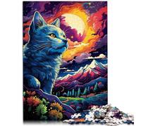 2000 piezas gato misterio decoración del hogar rompecabezas juguetes juego educativo para cumpleaños, Navidad, 27.56" x 39.37"