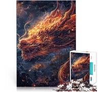 2000 Piezas para Regalos de Adultos Dragón Rojo Brillante Hecho de cartón para Mayores de 14 años Juguete Educativo Intelectual descompresor Gran Regalo tamaño：70x100cm