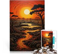 2000 Piezas para Regalos de Adultos “ Paisaje del Atardecer” Hecho de Papel,para Mayores de 14 años Carrera de Velocidad de Mano Mejorar el Amor Entre Parejas。tamaño:70x100cm/27.5x39.3pulgada