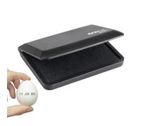2000 PLUS Serie almohadilla de tinta - con tinta de alimentos de alimentos seguros de - ideal para marcar huevos (negro) - Pack de 2