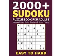 2000+ Sudoku Puzzles for Adults: Easy to Hard • QR Code Solutions • Bonus Puzzles Online (Sudoku Challenge Series)