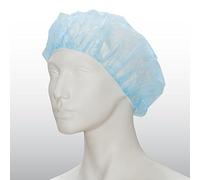 2000 unidades Barett Campana Tiga-Med cabeza desechable para personal sanitario (hauben Op hauben Marca bicap en bolsa - blanco, azul, verde, amarillo o rosa - Tamaños 48, 53 o 58 cm, color azul