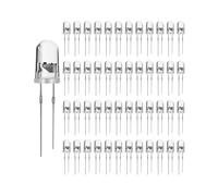 2000 Unids / Lote 5Mm Redondo Uv Led PúRpura Diodo Super Brillante Agua Clara LáMpara de Luz Led Color PúRpura