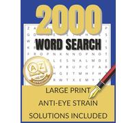 2000 Word Search: Large Print Travel Puzzle Book for Adults & Seniors: 100 Themed Puzzles for On-the-Go Brain Training