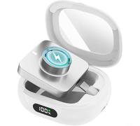 2000mAh Charging Case for para oura Ring 4 3 Digital Display | 2000mAh capacity, digital status screen, multiple full charges, fits para Gen 3 and 4, uninterrupted tracking(White)