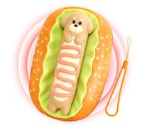 2000mAh Pocket Hand Warmer - 3 Level Hot Dog Shaped Rapid Heating Heater, Compact 12x4cm Device for Outdoor Camping Commuting Office School Home Cold Weather