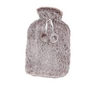 2000ML High Density Rubber Hand Warmer Water Bag Winter Hot Water Pack for Shoulder Pain Home (Marrón y blanca)