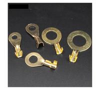 2000pcs DJ431 DJ431-4B 4.2mm Dia M4 Copper Circular Splice Terminal Wire Naked Connector For 0.75-1.5mm2 Wire