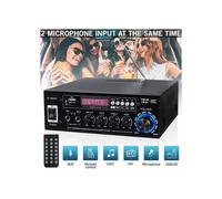 2000W Amplifier Built-in Amplifier Bluetooth 5.0 Digital HiFi Stereo Amplifier FM
