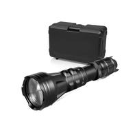 2001D LED Vcsel IR 940nm 850nm linterna de caza lente Fresnel Zoom visión nocturna atenuador interruptor antorcha Max.1000 metros(With 18650 Battery,Green Light LED Pill)