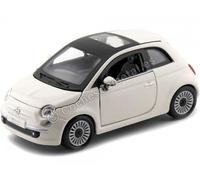 2007 Fiat Nuova 500 Coupe Blanco 1:24 Bburago 22106