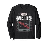2008 Crisis Financiera Camiseta Finanzas Dinero Manga Larga