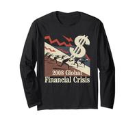 2008 Crisis Financiera Camiseta Finanzas Dinero Manga Larga
