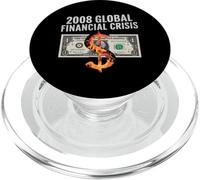 2008 Crisis Financiera Camiseta Finanzas Dinero PopSockets PopGrip para MagSafe