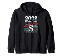 2008 Crisis Financiera Camiseta Finanzas Dinero Sudadera con Capucha