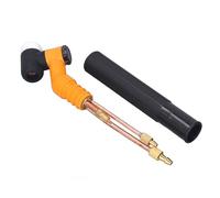 200A Welding Torch Head | Water & Gas Cooled with 360° Swivel Neck | High - Temperature Flame Retardant Brass Torch for Manufacturing/Metalwork | Enhanced Grip Texture