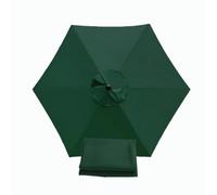 200cm 250cm 270cm 300cm Toldo de Repuesto para Sombrilla Tela para Sombrilla de Jardin 6 Varillas Cubierta de Repuesto para Sombrilla de Patio Trasero, Piscina(Color:Dark green,Size:250cm/8.2FT)