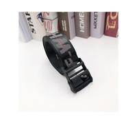 (200cm,Black)Canvas Belt Embroidered Monogrammed Belt Birthday Gift