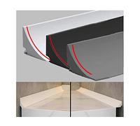200cm Goma Mampara Ducha,Gomas Para Mamparas de Ducha,Barrera Agua Ducha,Borde Plato Ducha,Barrera de Ducha,Barrera Ducha,Barrera de Agua Para Duch(negro, 2 m)
