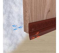 200cm Marrón Burlete Puerta Entrada Exterior De Silicona Autoadhesiva, Cinta De Silicona Acústica Burletes para Puertas, Se Puede Cortar a Voluntad para Las Juntas De Las Puertas Cepillo (100 * 4cm)
