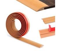 200cm Tira de borde-Autoadhesivo,Tiras de Puerta de Transición Pvc, Tira Divisoria Bordes Piso,Adecuado para la transición Para La TransicióN Del Umbral Del Piso(3.5 Cm,Grano De Madera Amarillo)