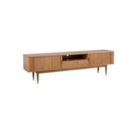 200cm TV gabinete Cherry Wood Entertainment Center, Muebles de madera adecuado para sala de estar Hotel Mobile TV con Centro di Intrattenimento