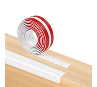 200cm Universal Tira De Seguridad De Espuma Anticolisión,Grueso Protector Espuma,Multifuncional Anticolisión Tira De Espuma para Borde De Mesa para Bebé Protectores De Mesa Esquinas(2 cm-Blanco)