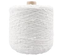 200g 600M 100% hilo de algodón 6mm + 3mm hilo de lentejuelas especial accesorios de ropa DIY hilo de tejer muñeca de trapo (Color : 24)