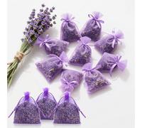 200g Lavanda Seca Natural,20 Bolsas de Tela, Bolsitas de Lavanda para Armarios,Bolsas Fiori Profumati,Ambientador Armario, para Ropa, Cajones, Armarios,Coches,Ambientadores Armario,Absorbe Olores